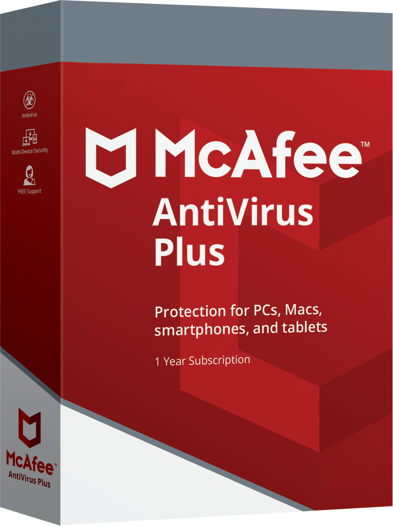 McAfee AntiVirus Plus + лицензионный ключ PC